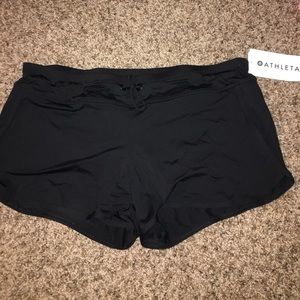 New with tags black athleta swim shorts